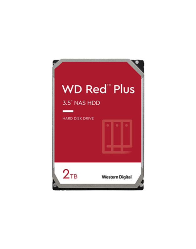 Western Digital | Red Plus NAS Hard Drive | WD20EFPX | 5400 RPM | 2000 GB | 64 MB