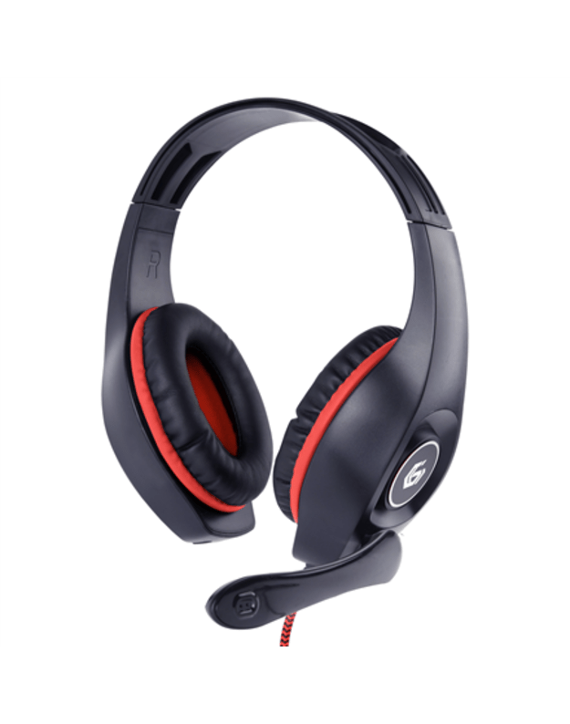 Gembird | Gaming headset with volume control | GHS-05-R | Built-in microphone | 3.5 mm 4-pin | Wired | Over-Ear | Red/Black