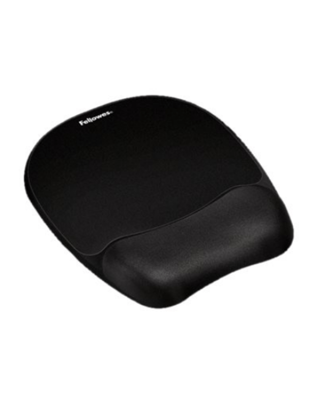 Fellowes | Mouse pad with wrist pillow | 202 x 235 x 25.4 mm | Black