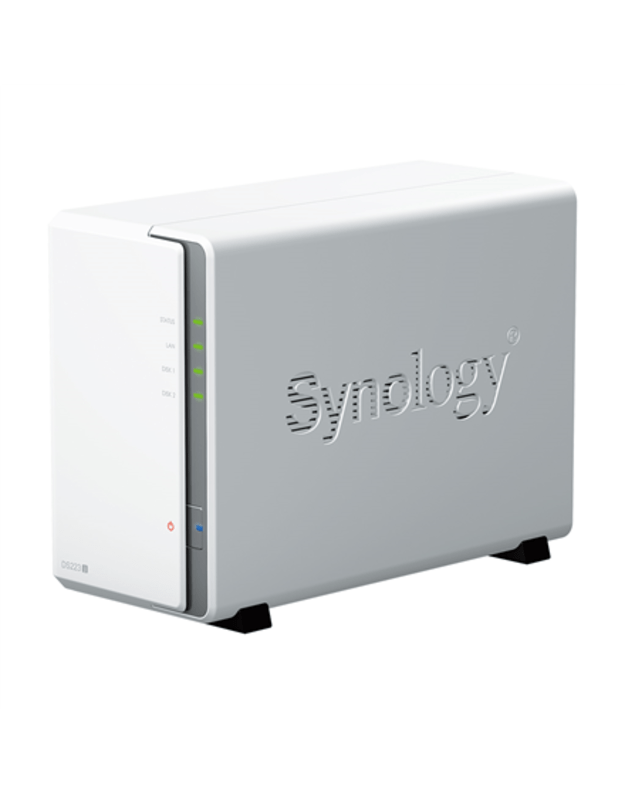 Synology | Tower NAS | DS223j | up to 2 HDD/SSD | Realtek | RTD1619B | Processor frequency 1.7 GHz | 1 GB | DDR4