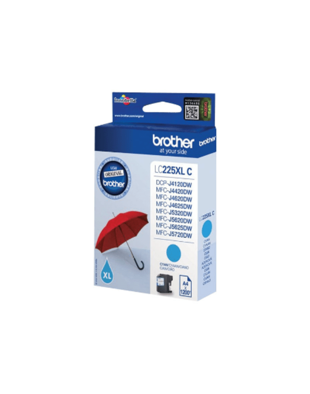 Brother LC-225XLC | Ink Cartridge | Cyan