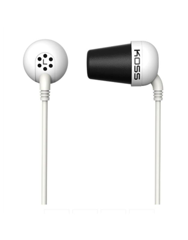 Koss | Plug | Wired | In-ear | Noise canceling | White