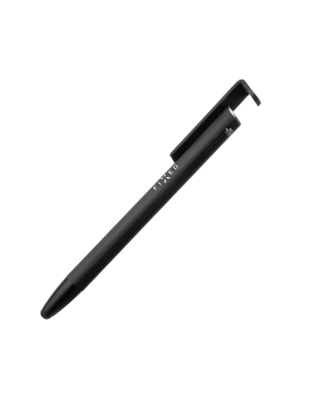 Fixed | Pen With Stylus and Stand | 3 in 1 | Pencil | Stylus for capacitive displays Stand for phones and tablets | Black