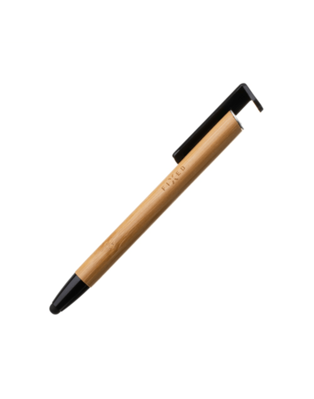 Fixed | Pen With Stylus and Stand | 3 in 1 | Pencil | Stylus for capacitive displays Stand for phones and tablets | Bamboo