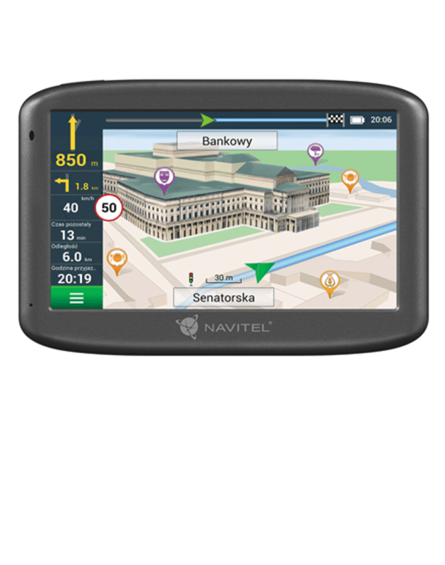 Navitel | E505 Magnetic | 5.0 TFT LCD 480 x 272 pixels pixels | GPS (satellite) | Maps included