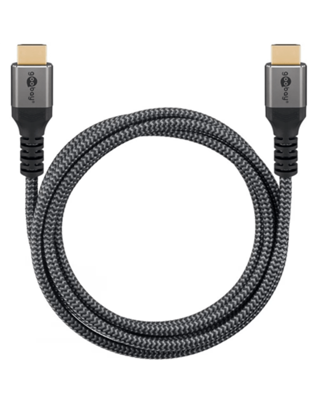 Goobay High Speed HDMI Cable with Ethernet | Black | HDMI to HDMI | 1 m