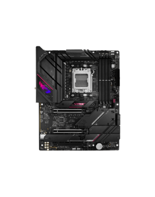 ASUS ROG STRIX B650E-E GAMING WIFI | Asus | Processor family Ryzen | Processor socket 1 x Socket AM5 | 4 DIMM slots - DDR5, non-ECC, on-die ECC, unbuffered | Supported hard disk drive interfaces SATA-600 (RAID), 4 x M.2 | Number of SATA connectors 4