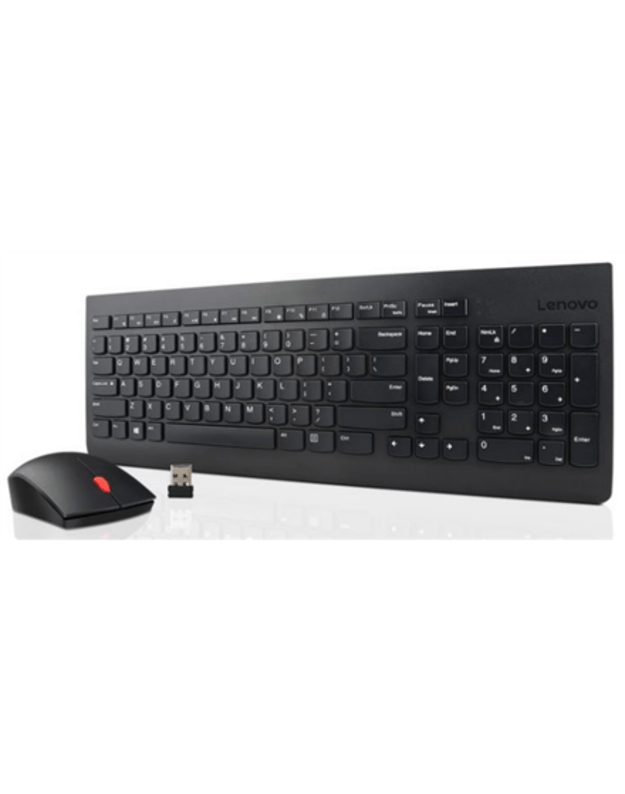 Lenovo | Essential | Essential Wireless Keyboard and Mouse Combo - Russian | Keyboard and Mouse Set | Wireless | Batteries included | EN/RU | Black | Wireless connection