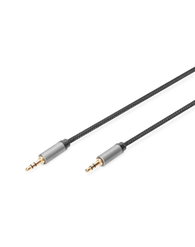 Digitus | DB-510110-018-S | 3.5 mm jack to 3.5 mm jack 3.5mm stereo plug | 3.5mm stereo plug