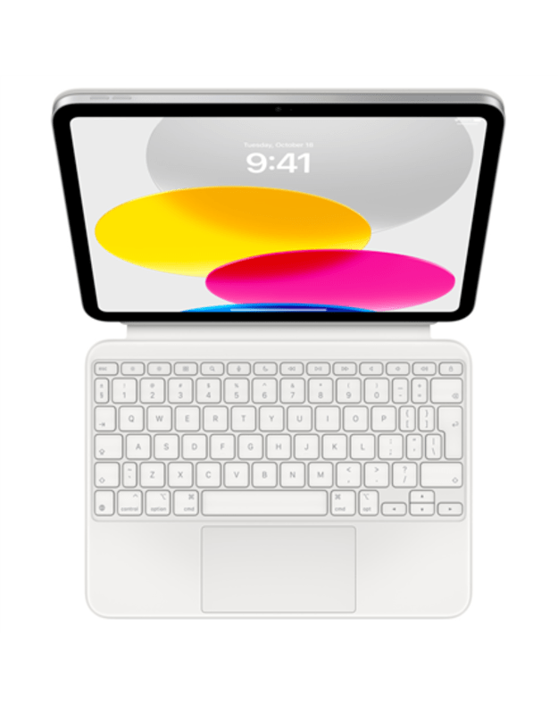 Apple | Magic Keyboard Folio for iPad (10th generation) | White | Compact Keyboard | Wireless | EN