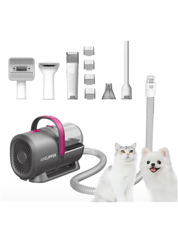 PETKIT | Air Clipper Pet Grooming Vacuum Kit 5in1 | LM4 | Grey/White