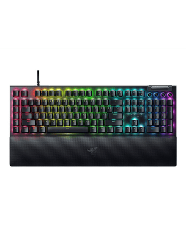 Razer | Mechanical Gaming Keyboard | BlackWidow V4 | Black | Mechanical Gaming Keyboard | Wired | Nordic | N/A g | Green Mechanical Switches (Clicky)