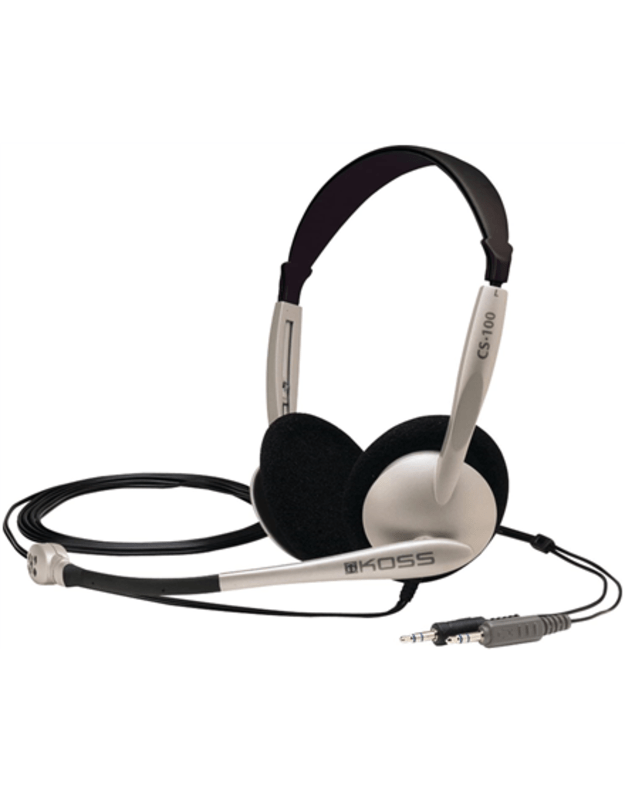 Koss | Headphones | CS100 | Wired | On-Ear | Microphone | Black/Gold