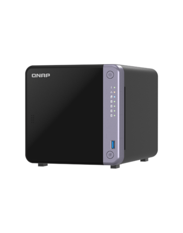 QNAP Cost-effective 4-bay 10GbE NAS | TS-432X-4G | Alpine | AL524 | Processor frequency 2 GHz | 4 GB | DDR4 SODIMM | 90W adapter (12VDC), 100-240VAC