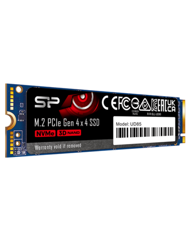 Silicon Power | SSD | UD85 | 1000 GB | SSD form factor M.2 2280 | Solid-state drive interface PCIe Gen4x4 | Read speed 3600 MB/s | Write speed 2800 MB/s