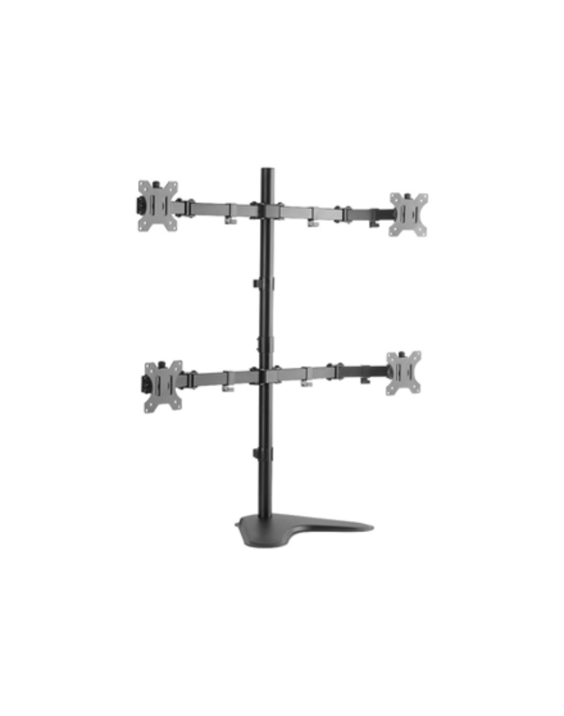 Logilink BP0046 Quad Monitor Desk Stand 13 -32   | Logilink | Desk Mount | BP0046 | 13-32 | Maximum weight (capacity) Carrying capacity of each arm: Max. 8 kg kg | Black