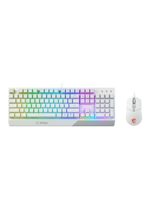 MSI | Vigor GK30 COMBO WHITE | Keyboard and Mouse Set | Wired | Mouse included | US | White