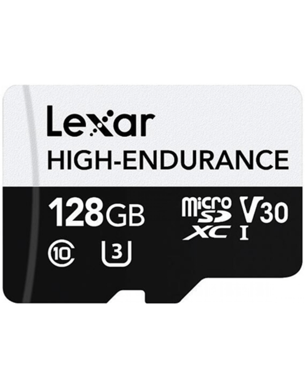 Lexar | Flash Memory Card | High-Endurance | 128 GB | microSDHC | Flash memory class UHS-I