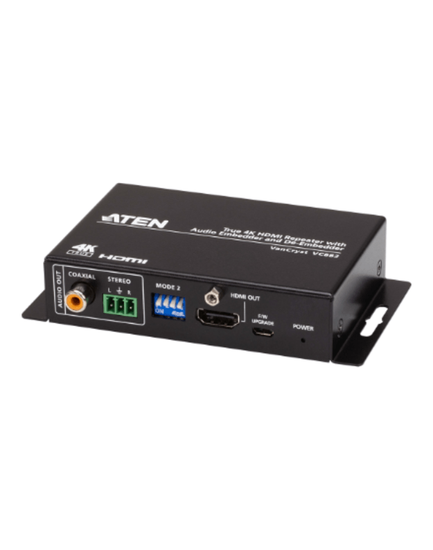 Aten | True 4K HDMI Repeater with Audio Embedder and De-Embedder | VC882