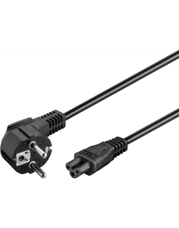 Goobay | Power supply cord (CEE/7/7 to mickey), angled | 68004 | Black