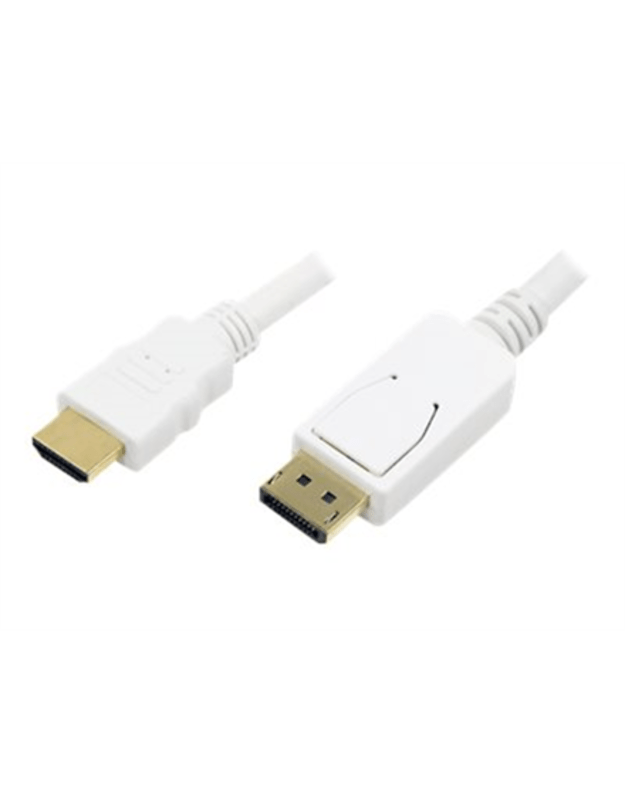 Logilink | Cable DisplayPort to HDMI | White | DP to HDMI | 2 m