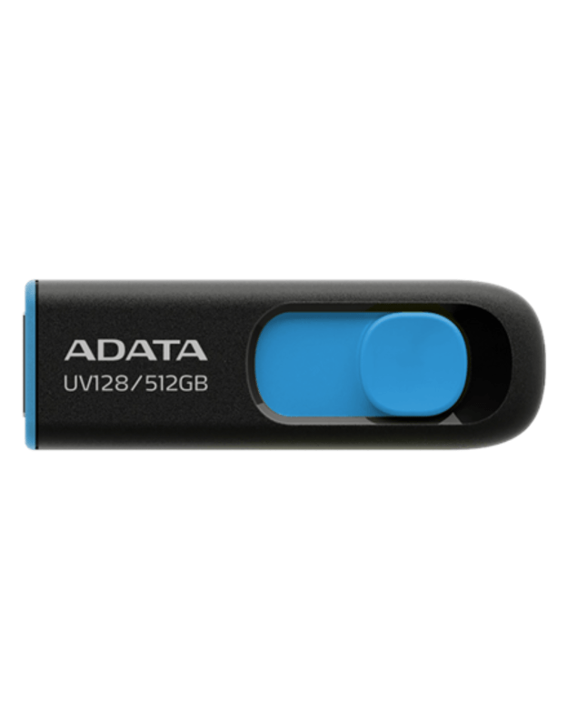 ADATA AUV128 512GB USB Flash Drive, Black/Blue ADATA