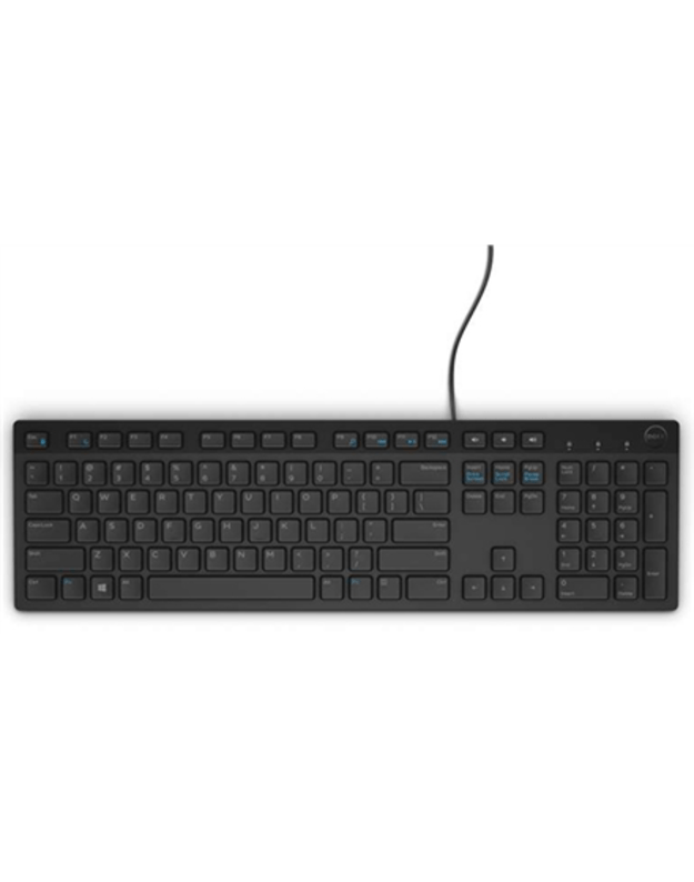 Dell KB216 Multimedia, Wired, EN, Black, Numeric keypad