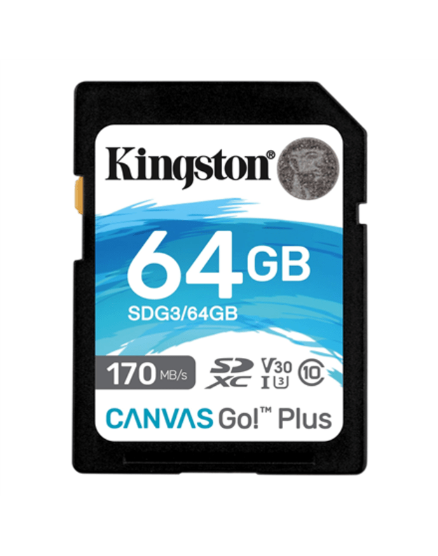 Kingston | Canvas Go! Plus | 64 GB | SD | Flash memory class 10