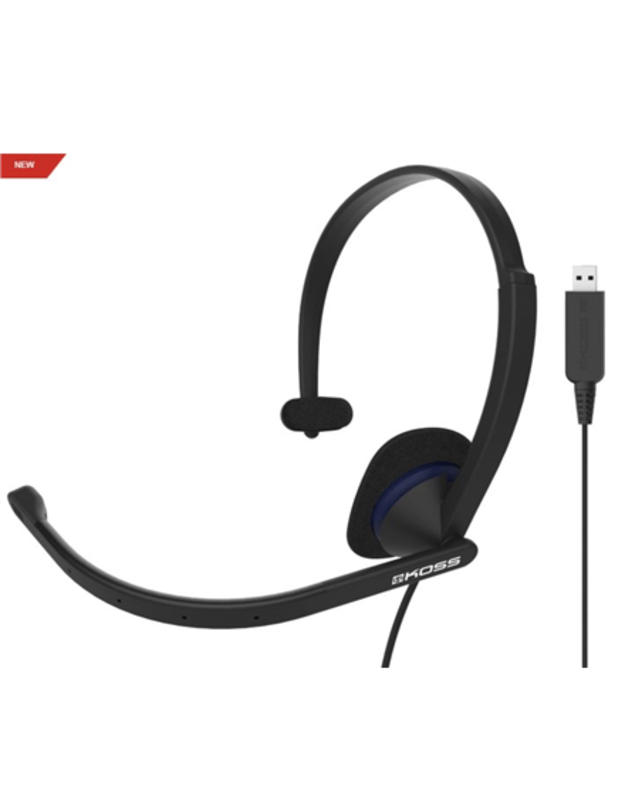 Koss | CS195 USB | Headphones | Wired | On-Ear | Microphone | Black