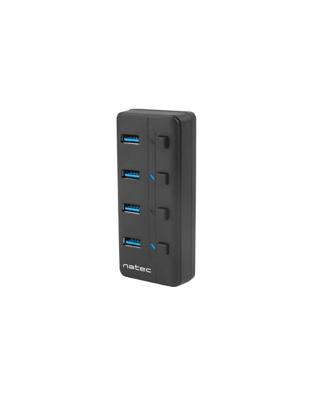 Natec USB 3.0 HUB, Mantis 2, 4-Port, On/Off with AC Adapter