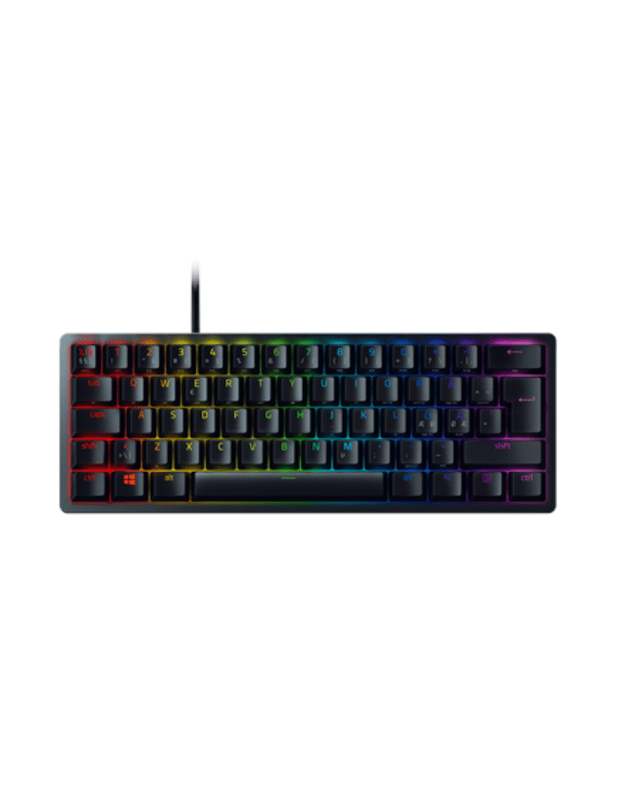 Razer Optical Gaming Keyboard Huntsman Mini 60% Gaming keyboard RGB LED light NORD Wired USB-C Black Analog Switch