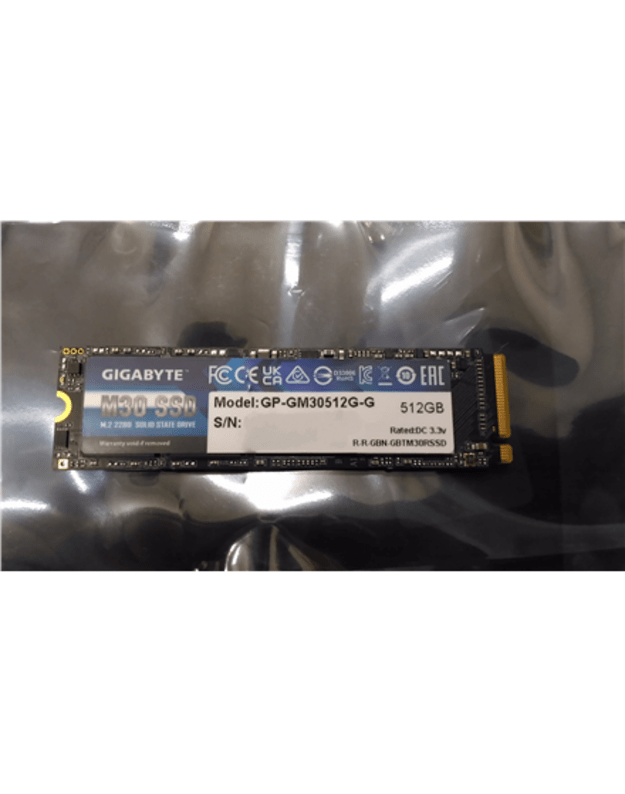 SALE OUT. GIGABYTE SSD 512GB M.2 2280 PCIe Gigabyte