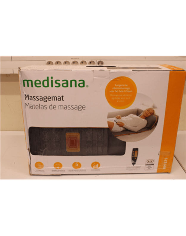 SALE OUT. Medisana | Vibration Massage Mat | MM 825 | Number of massage zones 4 | Number of power levels 2 | Heat function | Grey | DAMAGED PACKAGING, SCRATCHED ON BOTTOM