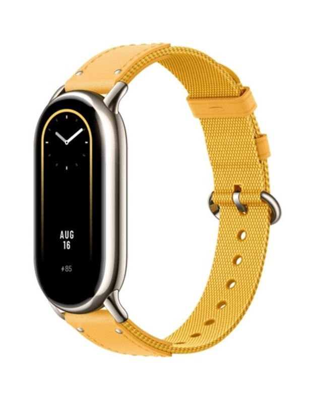 Xiaomi | Smart Band 8 Braided Strap | Yellow | Yellow | Strap material: Nylon + leather | Adjustable length: 140-210mm